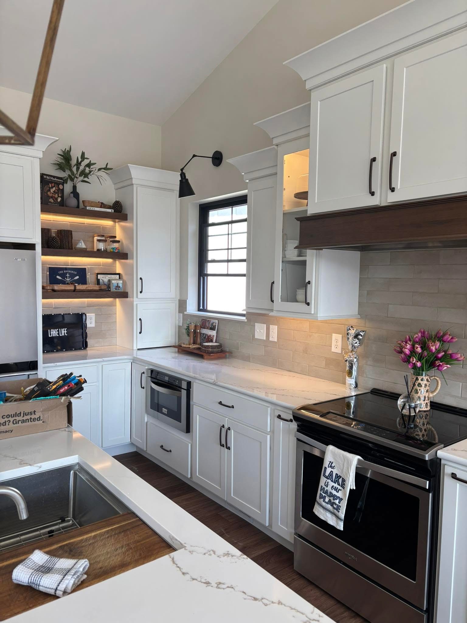 Finished interior electrical work